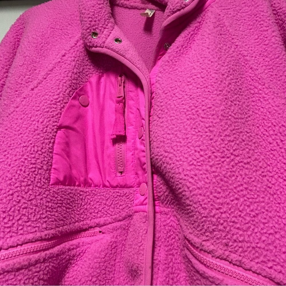 FP Movement Free People Pink Hit The Slopes Fleece Jacket - Picture 4 of 11